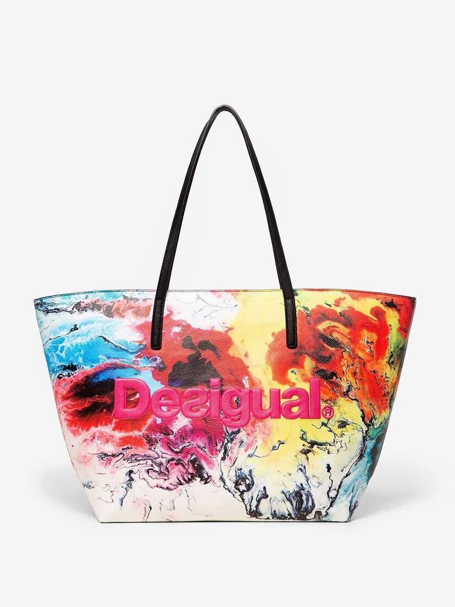 Desigual Shopper Éclat Cahuil Hand Bag Crudo | modeherz Desigual Shopper Éclat Cahuil Hand Bag Crudo | modeherz
