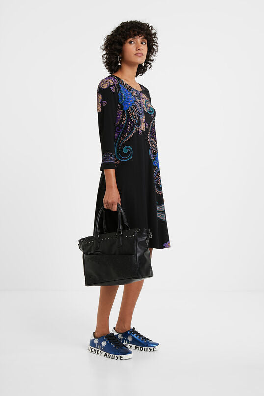 ドレス Original paisley pattern dress 36c69c8ca90b38be86948688a1a070