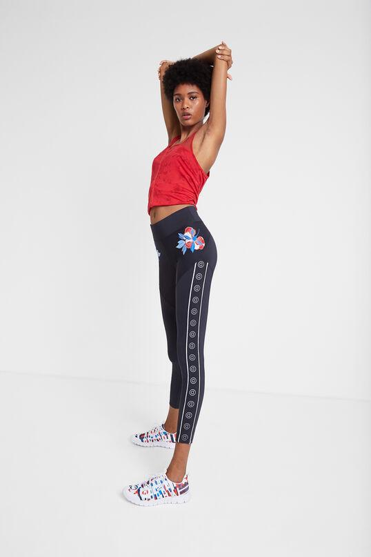 Long and push-up floral leggings – Desigual Toronto