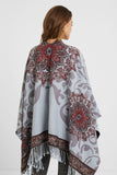 Reversible poncho tapestry