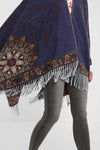 Reversible poncho tapestry