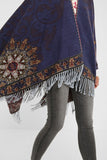 Reversible poncho tapestry