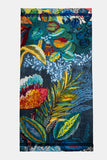 Rectangular floral foulard