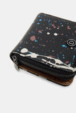Square coin purse splashes
