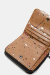 Square coin purse splashes