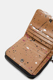 Square coin purse splashes