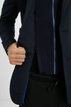 Blazer Sport Neck with Zip Fastener - Navy