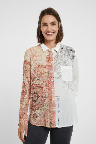 Boho cheesecloth shirt