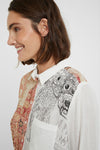 Boho cheesecloth shirt