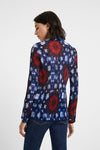Pleated Tie Dye Print Shirt