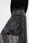 Pleated Fabiola Midi Skirt