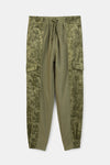 Camoflower cargo joggers