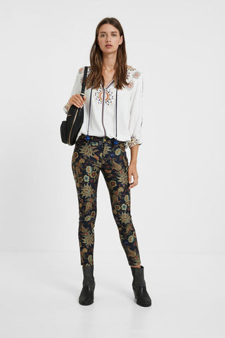 Skinny floral trousers Pant Candela