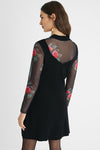 Floral mesh dress