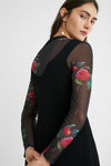 Floral mesh dress