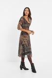Boho flared dress