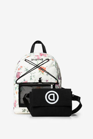 Backpack bag floral print