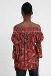 Boho off-shoulder blouse