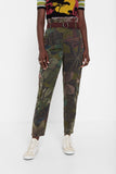 Floral Tencel™ cargo trousers