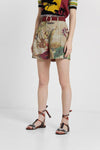 Floral Tencel™ short trousers