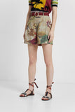 Floral Tencel™ short trousers