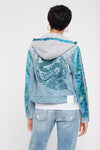 Desigual Jean and oriental patch jacket