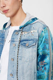 Desigual Jean and oriental patch jacket