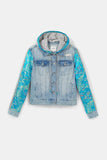 Desigual Jean and oriental patch jacket