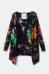 Long floral jacket Sweater