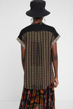 Short sleeve shirt African frieze