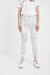 Skinny floral trousers