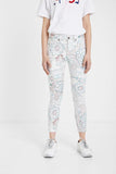 Skinny floral trousers